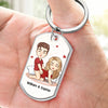 Forever Isn't Long Enough For My Love - Couple Personalized Custom Keychain - Gift For Husband Wife, Anniversary