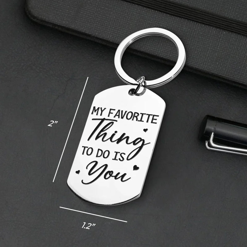 Forever Isn't Long Enough For My Love - Couple Personalized Custom Keychain - Gift For Husband Wife, Anniversary