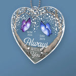 Always With You - Memorial Personalized Custom Car Ornament - Acrylic Custom Shaped - Sympathy Gift For Family Members