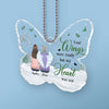 Their Legacy Lives On In Our Hearts - Memorial Personalized Custom Car Ornament - Acrylic Custom Shaped - Sympathy Gift For Family Members