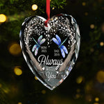 Custom Memorial Dragonfly Name Year Gifts - Personalized Glass Ornament