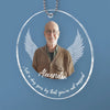 Custom Photo Greatly Loved, Deeply Missed - Memorial Personalized Custom Car Ornament - Acrylic Custom Shaped - Sympathy Gift For Family Members