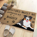 Canine Approval Required For Entry - Dog Personalized Custom Home Decor Decorative Mat - House Warming Gift For Pet Owners, Pet Lovers