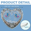 A Life Well-Lived Is A Life Remembered - Memorial Personalized Custom Heart Glass Ornament - Sympathy Gift For Family Members