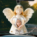 Custom Photo Your Love Will Always Be Our Guide - Memorial Personalized Custom Car Ornament - Acrylic Custom Shaped - Sympathy Gift For Family Members