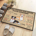 Dogs Make The Best Housemates - Dog Personalized Custom Home Decor Decorative Mat - House Warming Gift For Pet Owners, Pet Lovers