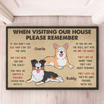 Dogs Make The Best Housemates - Dog Personalized Custom Home Decor Decorative Mat - House Warming Gift For Pet Owners, Pet Lovers