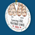 I Want To Grow Old With You - Couple Personalized Custom 3D Inflated Effect Printed Ornament - Acrylic Custom Shaped - Gift For Husband Wife, Anniversary
