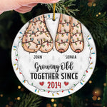 I Want To Grow Old With You - Couple Personalized Custom 3D Inflated Effect Printed Ornament - Acrylic Custom Shaped - Gift For Husband Wife, Anniversary