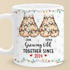 Our Love Is A Beautiful Blend Of Sweetness - Couple Personalized Custom Mug - Gift For Husband Wife, Anniversary