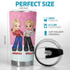 Best Friends Are The Best Therapy - Bestie Personalized Custom Tumbler - Christmas Gift For Best Friends, BFF, Sisters