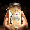 A Life Beautifully Lived, A Heart Deeply Loved - Memorial Personalized Custom Mason Jar Light - Sympathy Gift For Family Members