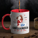 Together Is My Favorite Place To Be - Couple Personalized Custom Accent Mug - Gift For Husband Wife, Anniversary