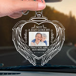 Custom Photo Your Light Will Shine On - Memorial Personalized Custom Car Ornament - Acrylic Custom Shaped - Sympathy Gift For Family Members