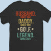 My Daddy Is Golf Legend - Family Personalized Custom Unisex T-shirt, Premium T-shirt, Hoodie - Gift For Dad, Sport Lovers, Sport Players