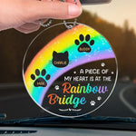 Much Loved Never Forgotten - Memorial Personalized Custom Car Ornament - Acrylic Custom Shaped - Sympathy Gift For Pet Owners, Pet Lovers