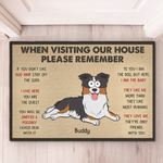 Dogs Make The Best Housemates - Dog Personalized Custom Home Decor Decorative Mat - House Warming Gift For Pet Owners, Pet Lovers