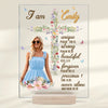 Custom Photo I Am Worthy Of Love And Respect Self-Love Affirmations - Friend Personalized Custom Rectangle Shaped Acrylic Plaque - Gift For Best Friends, Family Members, Coworkers, Yourself