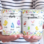 Like Butterflies, Their Love Transcends Generations - Family Personalized Custom 3D Inflated Effect Printed Mug - Gift For Mom, Grandma