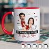 Custom Photo We're The Perfect Match - Couple Personalized Custom Accent Mug - Gift For Husband Wife, Anniversary