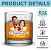Custom Photo It Started With A Message - Couple Personalized Custom Whiskey Glass - Gift For Husband Wife, Anniversary