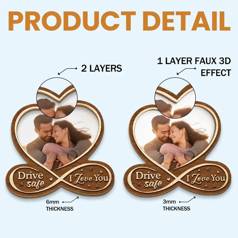 Custom Photo All Of Me Loves All Of You - Couple Personalized Custom Car Visor Clip - Gift For Husband Wife, Anniversary