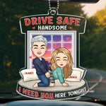 Road Trippin - Couple Personalized Custom Car Ornament - Acrylic Custom Shaped - Gift For Husband Wife, Anniversary