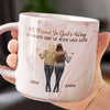 Laughter Is Louder With You - Bestie Personalized Custom Marble Mug - Gift For Best Friends, BFF, Sisters