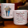 Thank You For Being My Unbiological Sister - Bestie Personalized Custom Marble Mug - Gift For Best Friends, BFF, Sisters