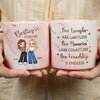 We'll Be Friends Until We're Old And Senile - Bestie Personalized Custom Marble Mug - Gift For Best Friends, BFF, Sisters