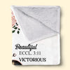 Custom Photo You Are Never Alone - Affirmation Personalized Custom Blanket - Gift For Yourself