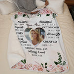 Custom Photo You Are Never Alone - Affirmation Personalized Custom Blanket - Gift For Yourself