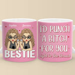 Forever Grateful For Your Friendship - Bestie Personalized Custom Mug - Gift For Best Friends, BFF, Sisters