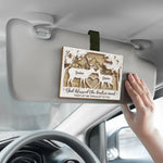 With You, Every Path Feels Like A Forest Of Love - Couple Personalized Custom Car Visor Clip - Gift For Husband Wife, Anniversary