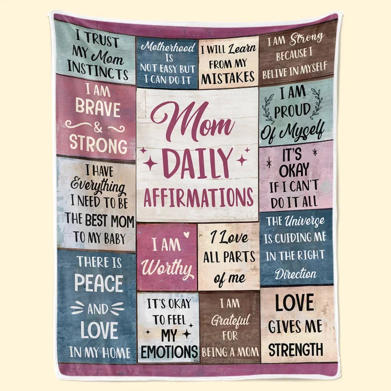 I Am My Child’s Safe Place - Affirmation Personalized Custom Blanket - Gift For Mom, Yourself