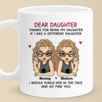 A Daughter Is A Reflection Of Her Mother’s Love - Family Personalized Custom Mug - Gift For Mom, Daughter