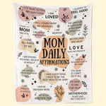 I Love All Parts Of Me - Affirmation Personalized Custom Blanket - Gift For Mom, Family Members, Yourself