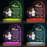 Consider This Heart As A Big Hug - Family  Personalized Custom Shaped 3D LED Light - Gift For Mom, Daughter