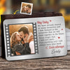 Carte portefeuille personnalisée en aluminium avec photo « Je t'aime plus que tout » pour couple, cadeau pour mari et femme, anniversaire