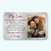 Custom Photo I'll Always Be Right There With You - Couple Personalized Custom Aluminum Wallet Card - Gift For Husband Wife, Anniversary