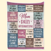 I Am My Child’s Safe Place - Affirmation Personalized Custom Blanket - Gift For Mom, Yourself