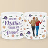 First My Daughter, Forever My Best Friend - Family Personalized Custom 3D Inflated Effect Printed Mug - Gift For Mom, Daughter
