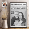 Custom Photo The Anniversary Post - Couple Personalized Custom Vertical Poster - Gift For Husband Wife, Anniversary