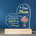 Thank You For Being The Light In My Life - Family  Personalized Custom Shaped 3D LED Light - Gift For Mom, Daughter