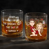 Thanks For All The Good Things - Couple Personalized Custom Whiskey Glass - Gift For Husband Wife, Anniversary