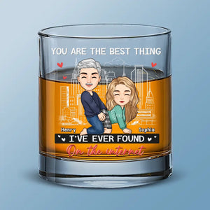 Forever Is Better With You - Couple Personalized Custom Whiskey Glass - Gift For Husband Wife, Anniversary