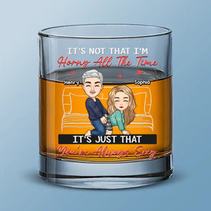 It’s Your Charm That Takes Over My Mind - Couple Personalized Custom Whiskey Glass - Gift For Husband Wife, Anniversary