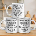 Being My Parent Is The Ultimate Blessing - Family Personalized Custom Mug - Gift for Mom, Dad