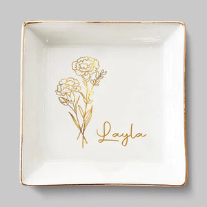 Une meilleure amie est un trésor de souvenirs et de rires - Plat à bijoux personnalisé pour meilleure amie - Cadeau de mariage, cadeau de demoiselle d'honneur pour meilleures amies, meilleures amies, sœurs