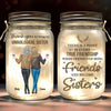 You Make My World Brighter Just By Being In It - Bestie Personalized Custom Mason Jar Light - Gift For Best Friends, BFF, Sisters